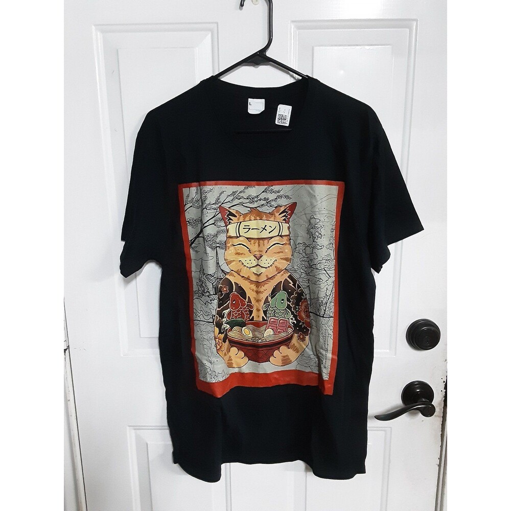 Kawaii Cat Anime Japanese Vintage T Shirt
